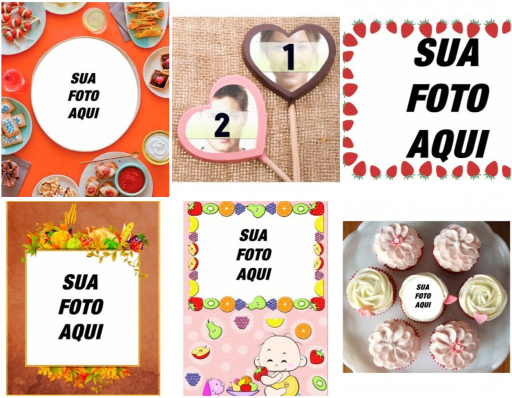 Fotomontagens com alimentos