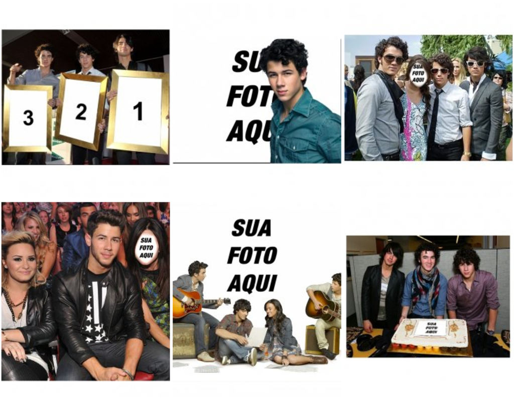 Fotomontagens com os Jonas Brothers