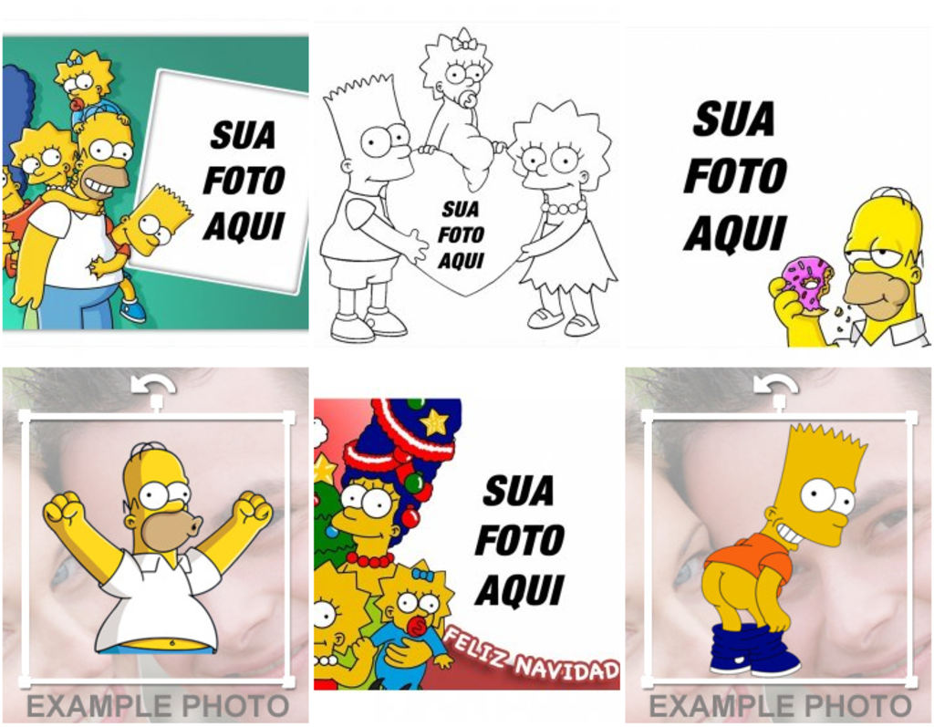 Fotomontagens com seus personagens favoritos de Os Simpsons
