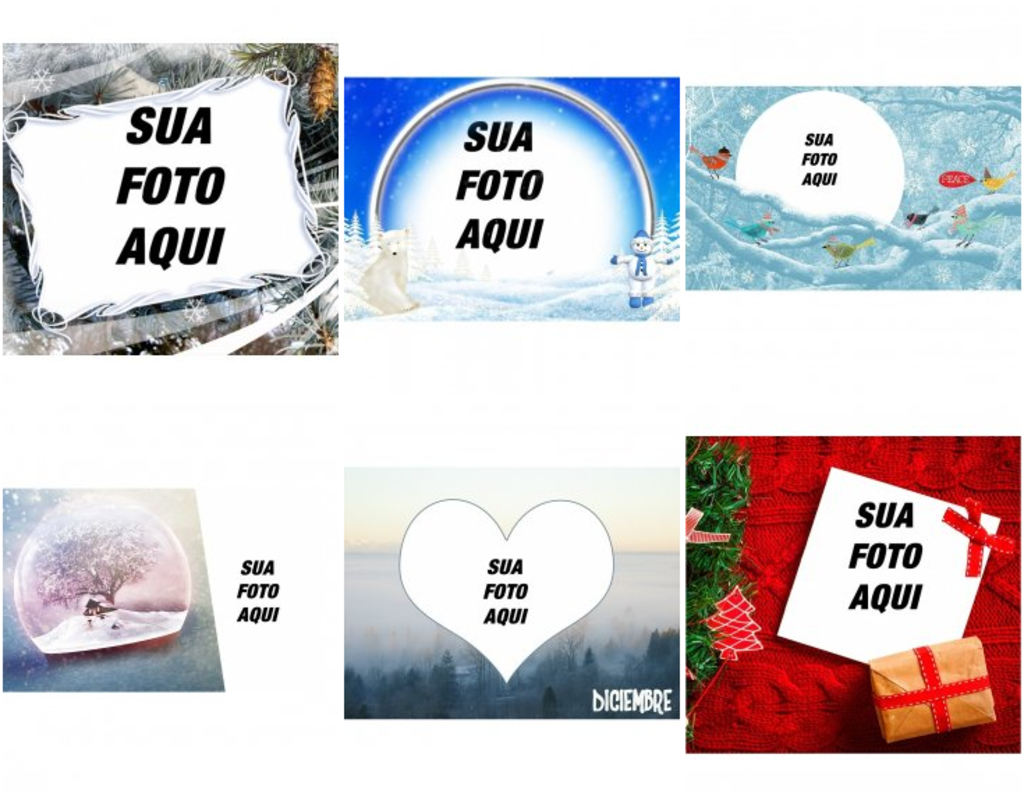 Fotomontagens dezembro com imagens