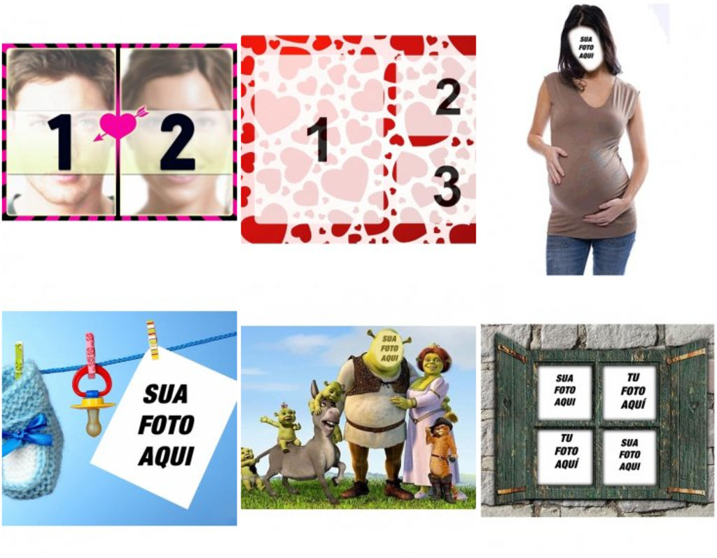 Fotomontagens e quadros on-line para a sua família