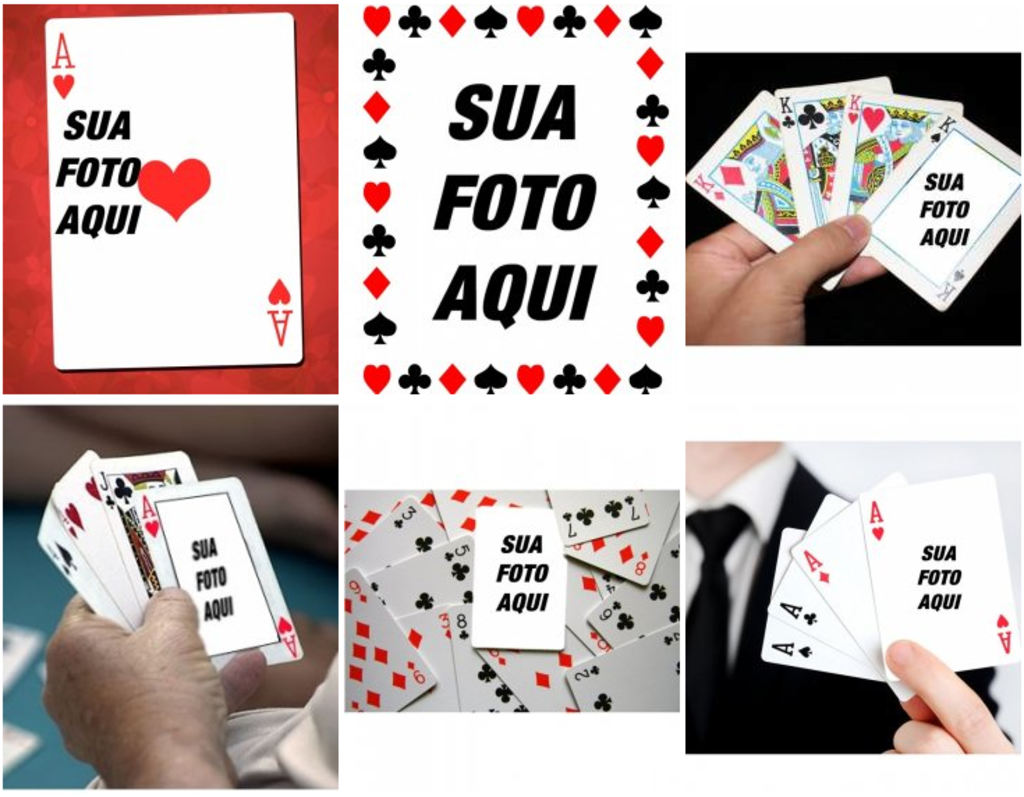 fotomontagens e quadros do poker