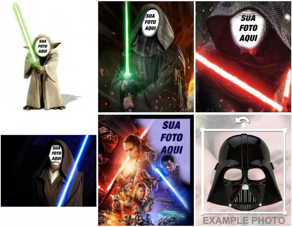 Grátis fotomontagens Star Wars para suas fotos