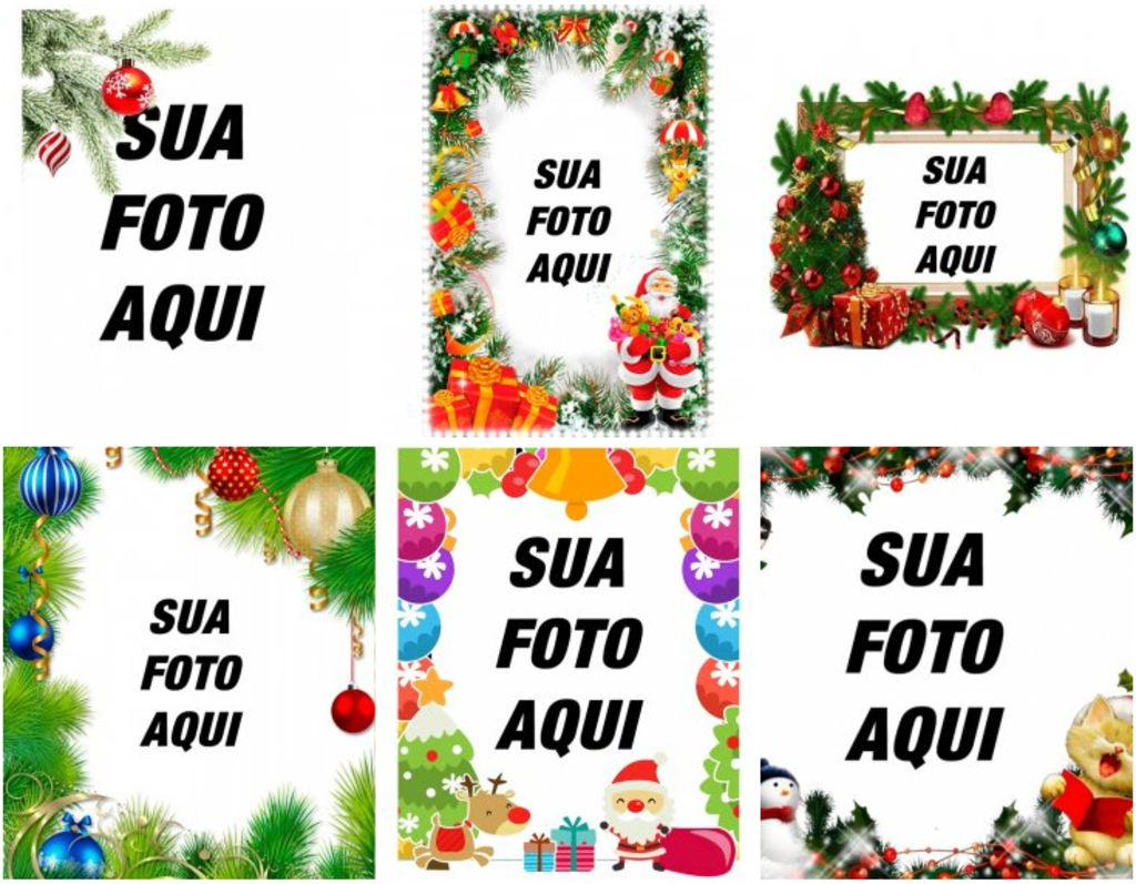 Guirlandas de Natal para decorar fotos