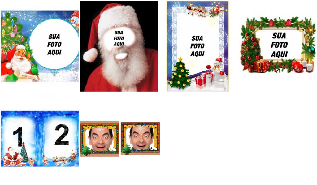 Montagens de fotos com motivo de Natal