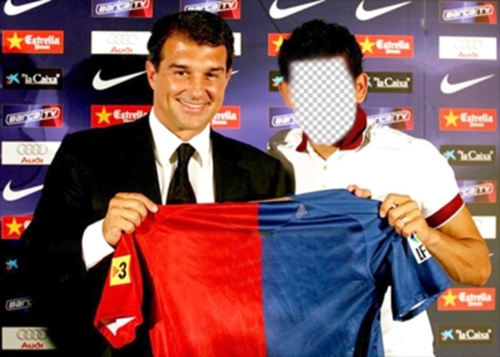 Fotomontagem de o futebolista Dani Alves na qual você pode colocar seu rosto ..