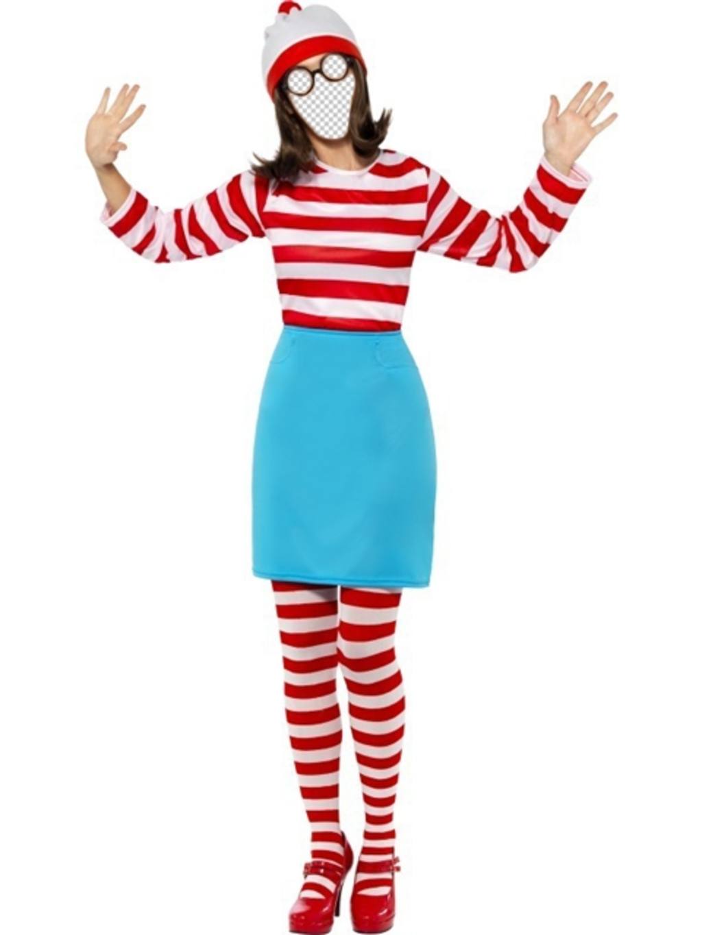 Para a crianças famosas jogo * Onde está Wally? * Vem esta fotomontagem em que você pode se tornar Walda ..