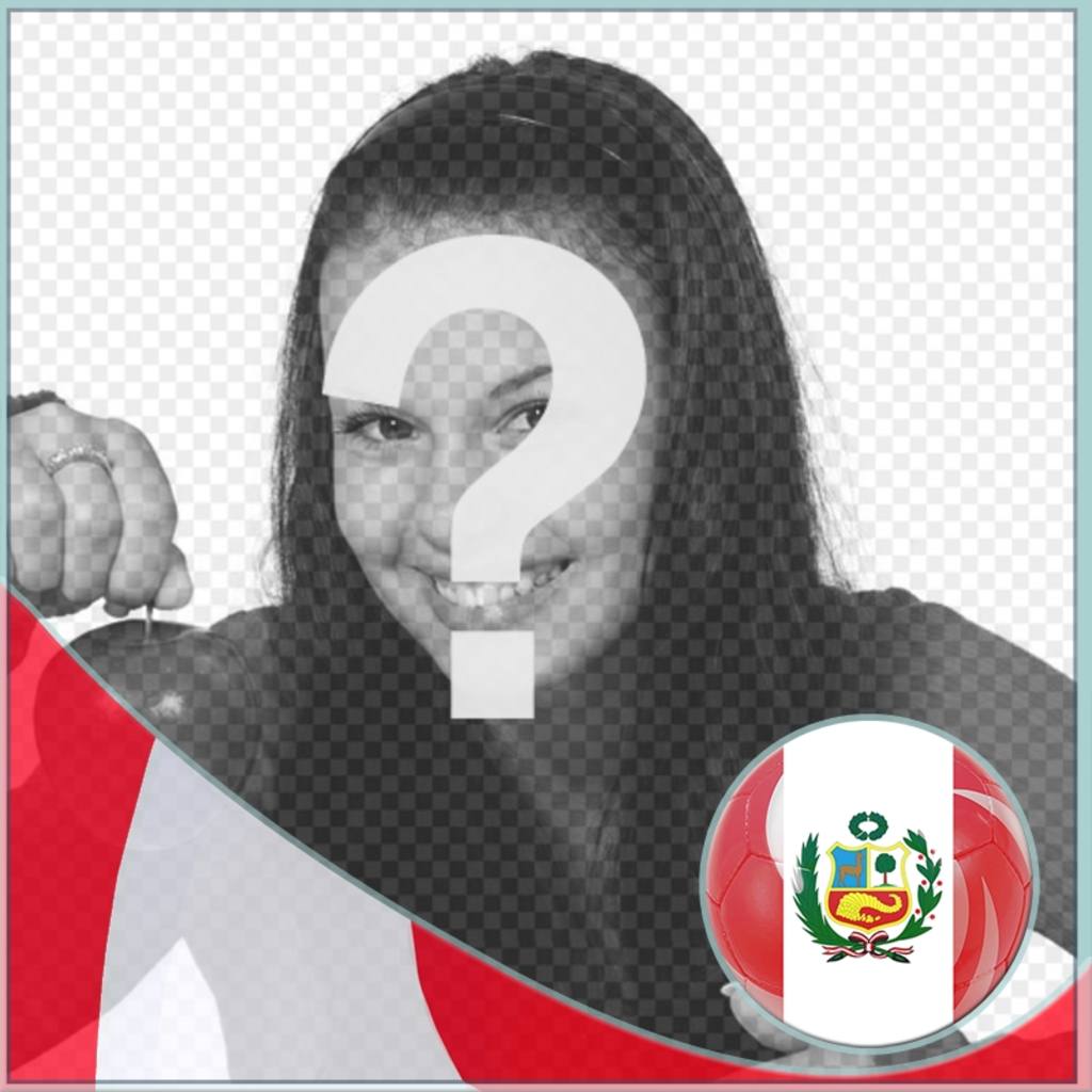 Bandeira de Peru com forma de esfera para suas fotos online. ..