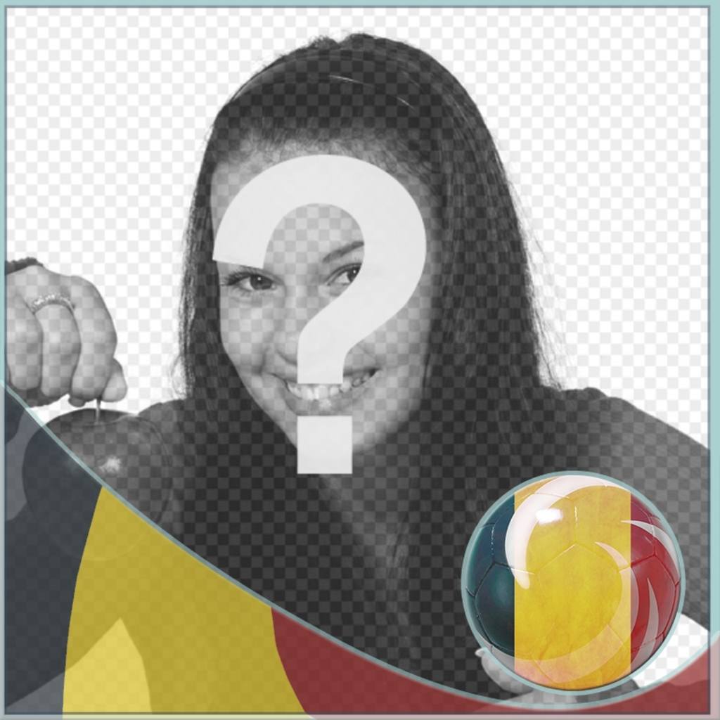 Bandeira da Bélgica a foto do perfil das redes sociais. Coloque sua foto ao lado da bandeira da Bélgica, sob a forma de uma..