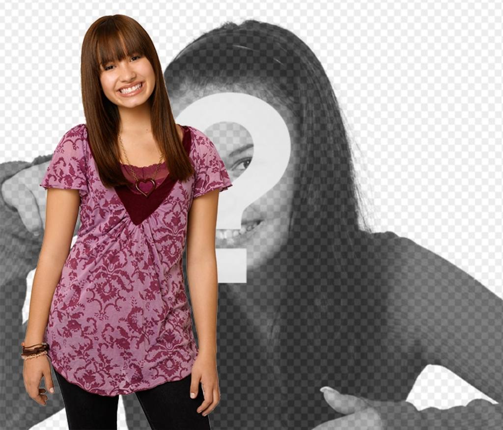 Fotomontagem com Demi Lovato em Camp Rock 2. Posa ..