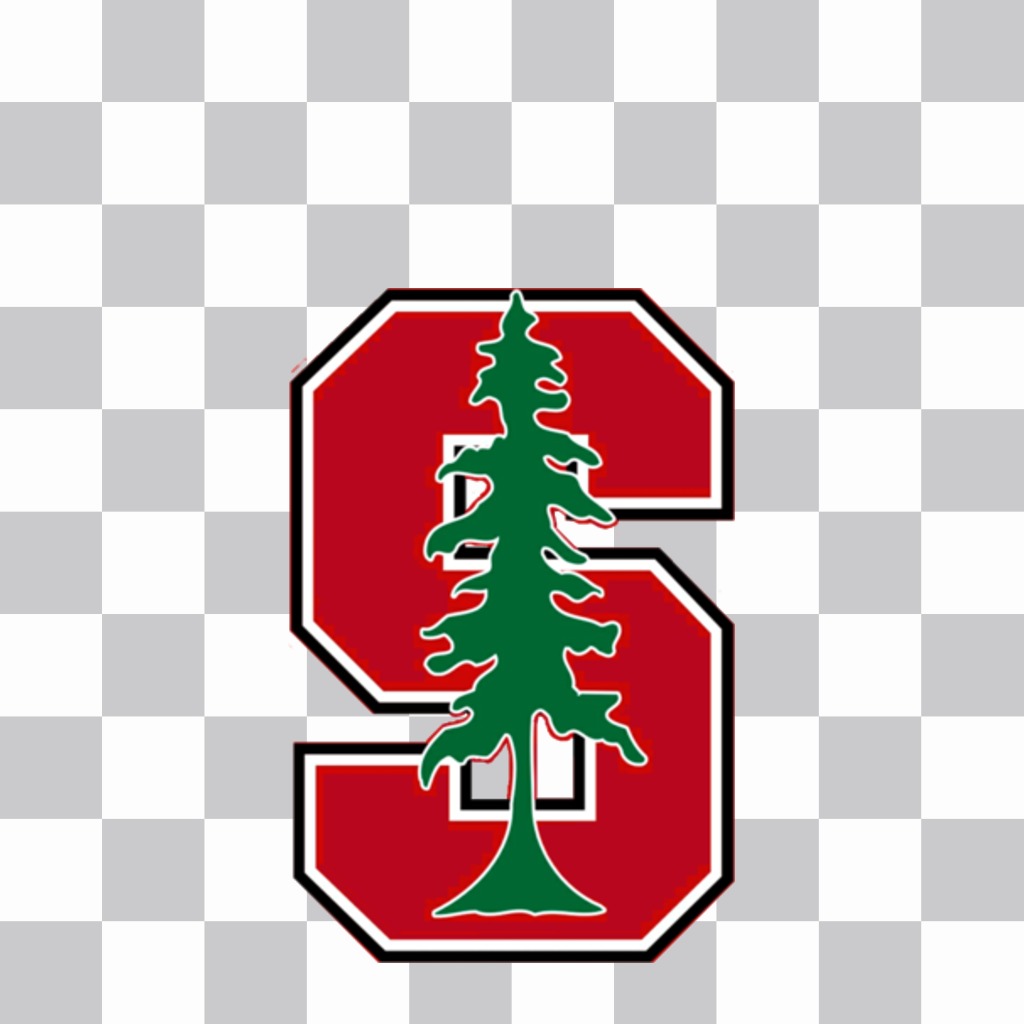 Etiqueta do logotipo da Universidade de Stanford para inserir em suas fotos no formulário..