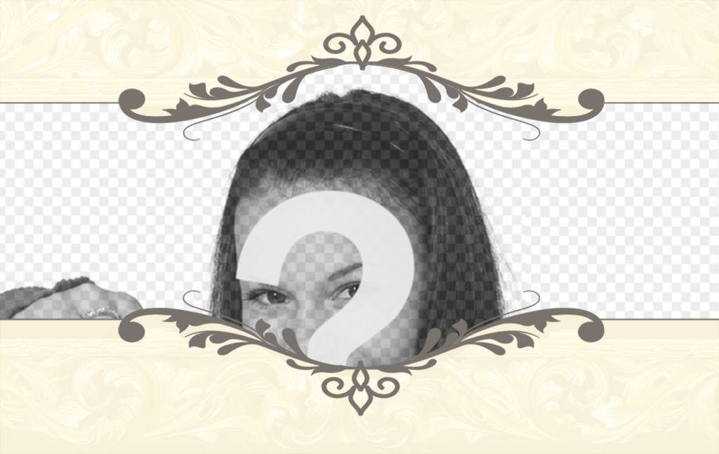 Moldura para foto do estilo do vintage. ..