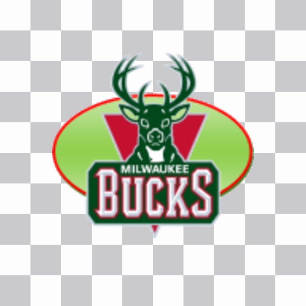 Etiqueta Milwaukee Bucks logotipo da equipe. ..
