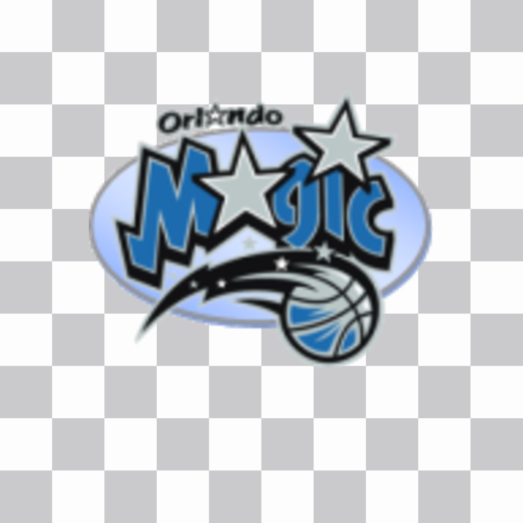 Etiqueta do logotipo do Orlando Magic. ..