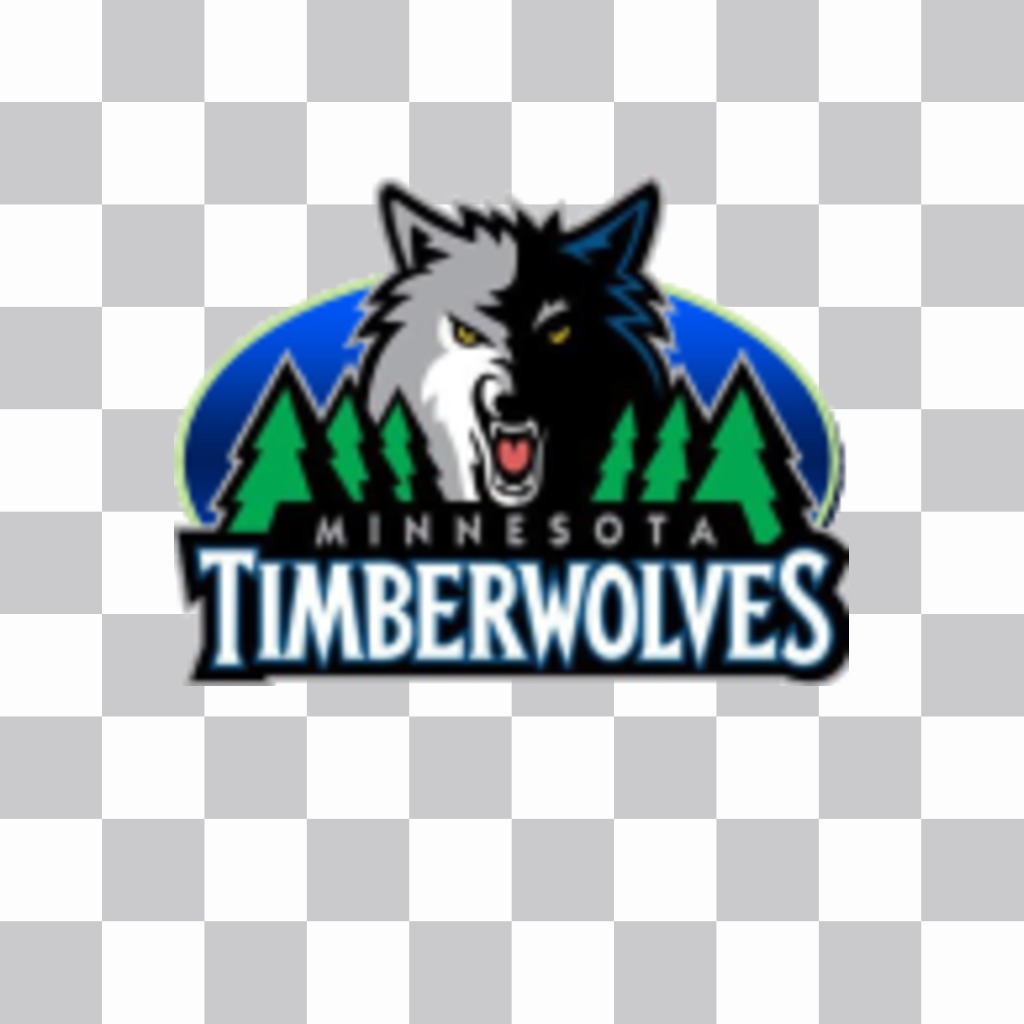 Etiqueta do Minnesota Timberwolves Logo. ..
