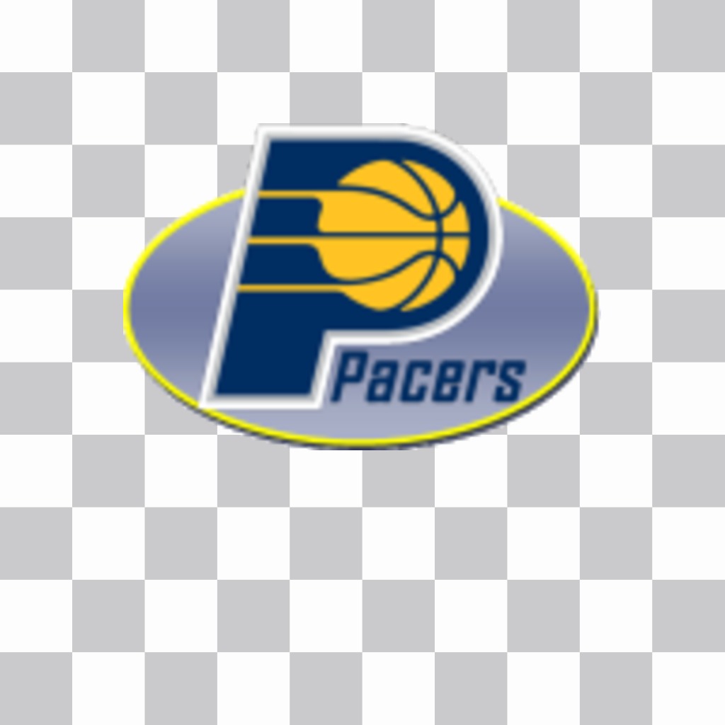 Etiqueta com o logotipo do Indiana Pacers. ..