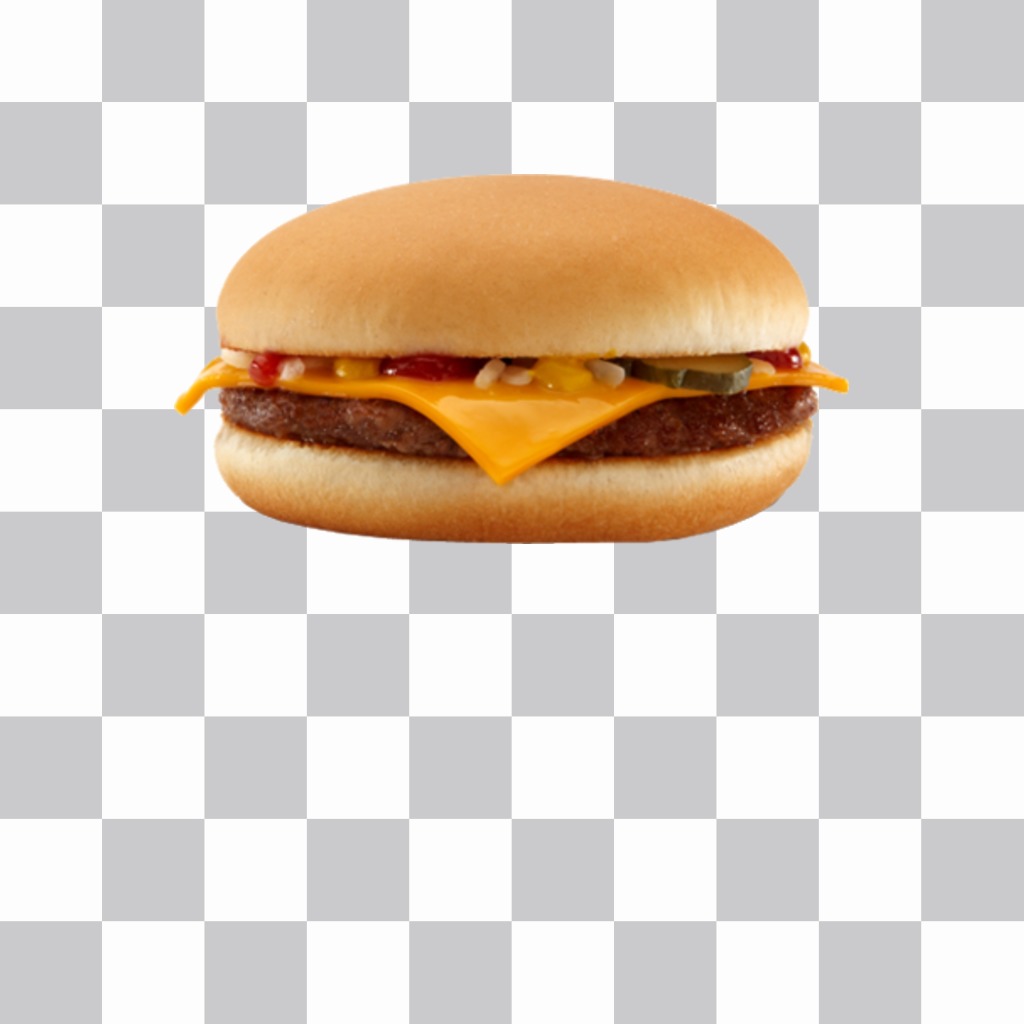 Etiqueta de um hambúrguer ..