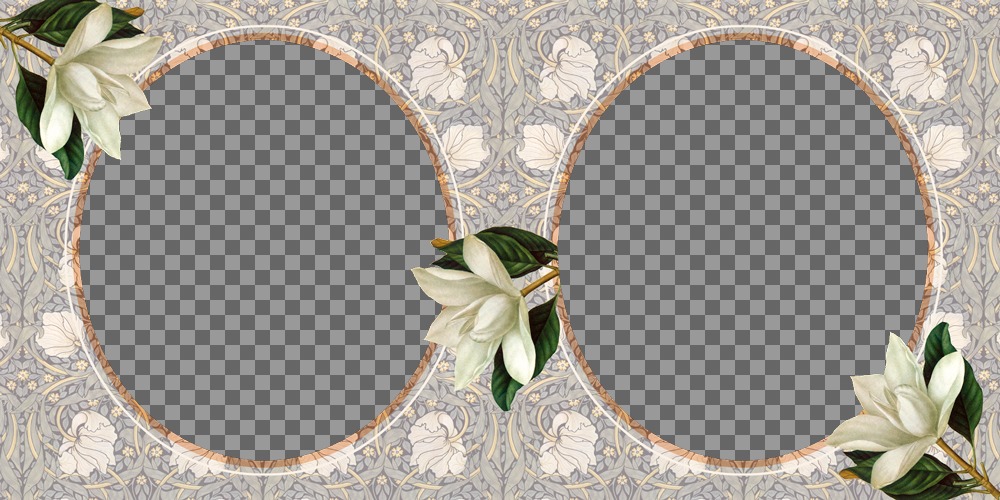 Vintage photo frame para duas fotos ..