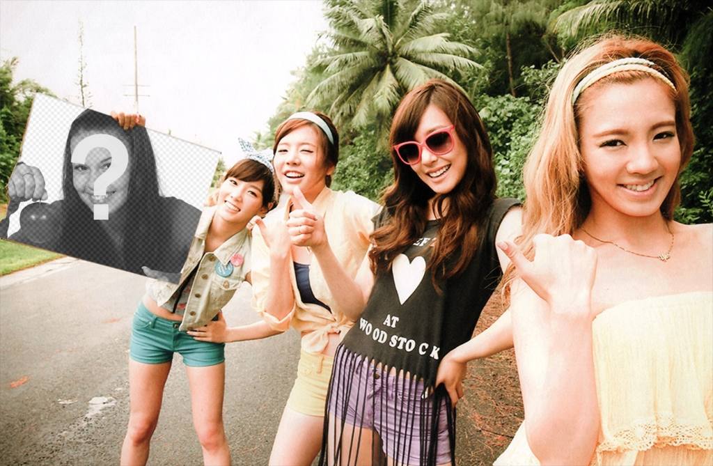 Fotomontagem com as meninas do SNSD ..