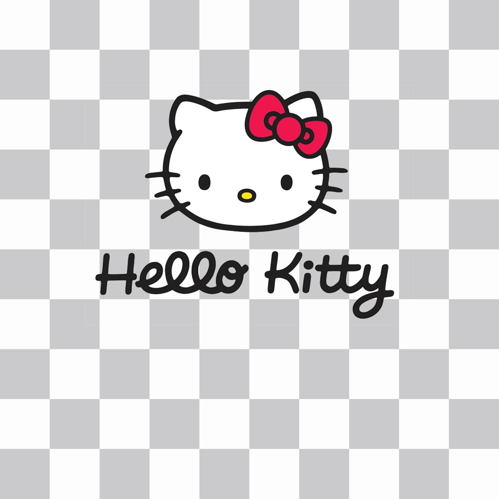 Etiqueta Hello Kitty logotipo ..
