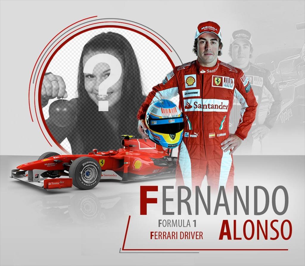 Moldura de Fernando Alonso ..