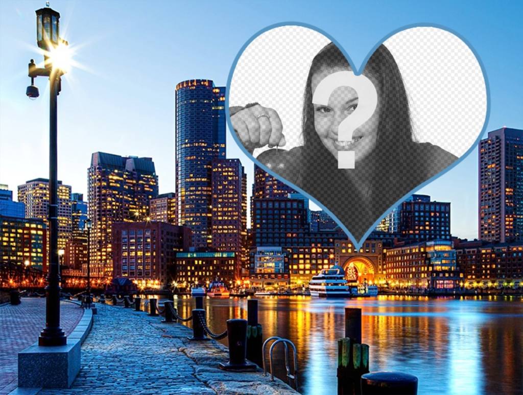 Cartão postal de Boston ..