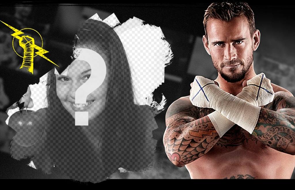 Colagem para suas fotos com CM Punk ..