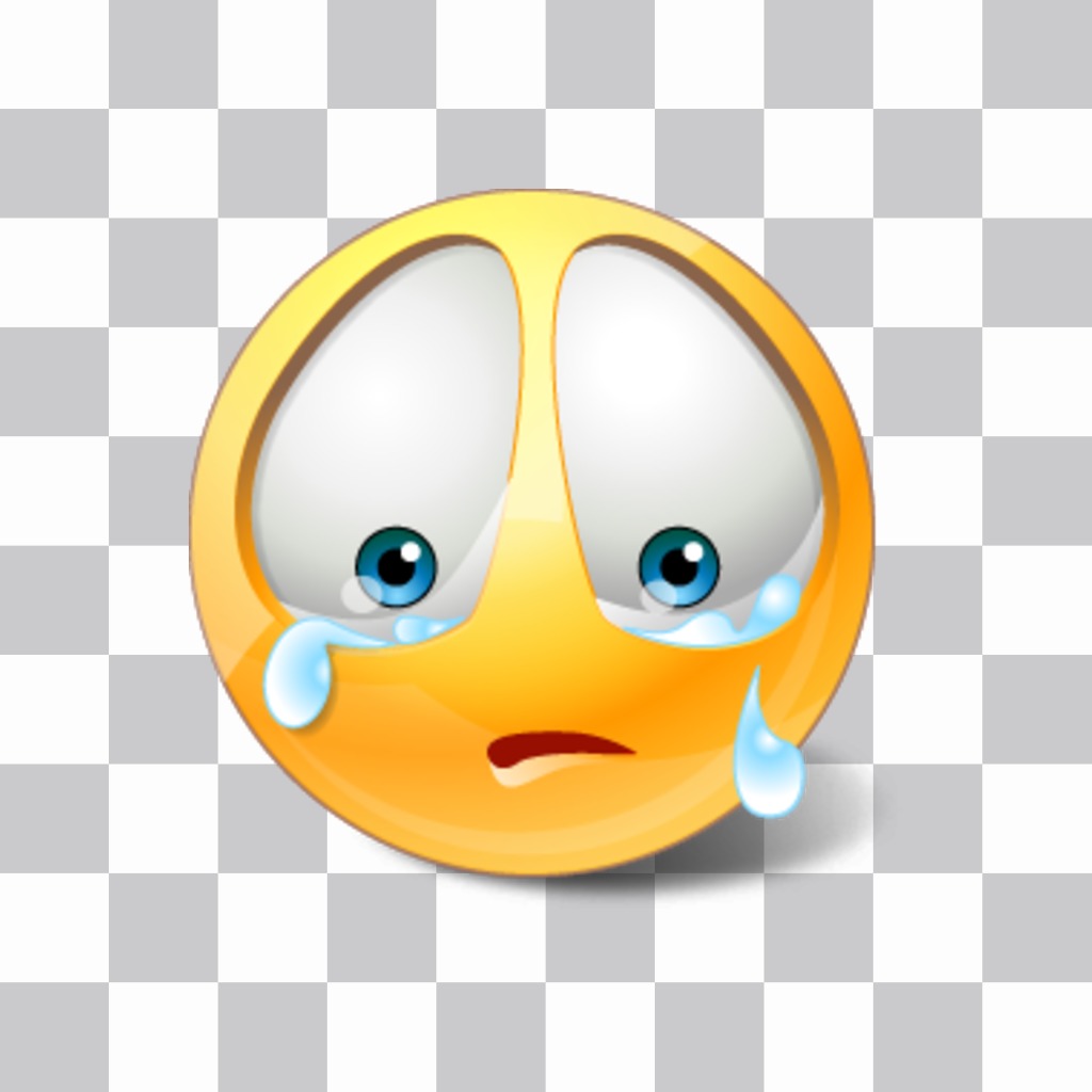 Sad emoticon para colocar suas fotos. ..