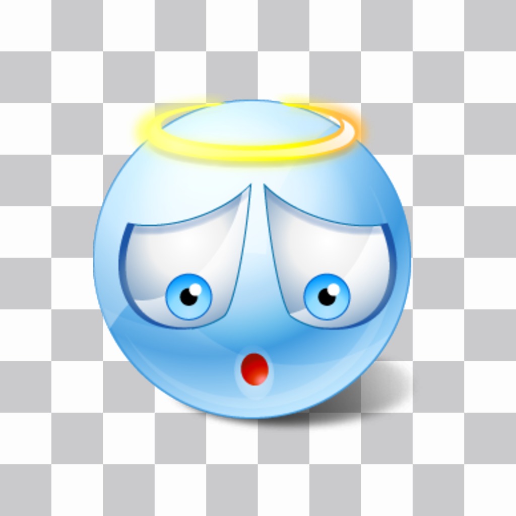 Emoticon de um anjo com a coroa para suas fotos. ..