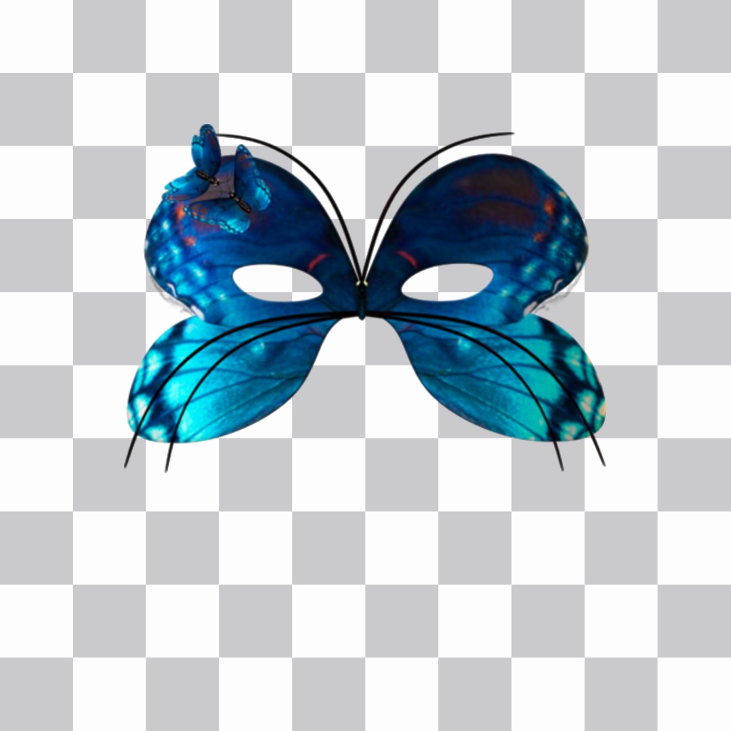 Máscara da borboleta para fotos de carnaval. ..