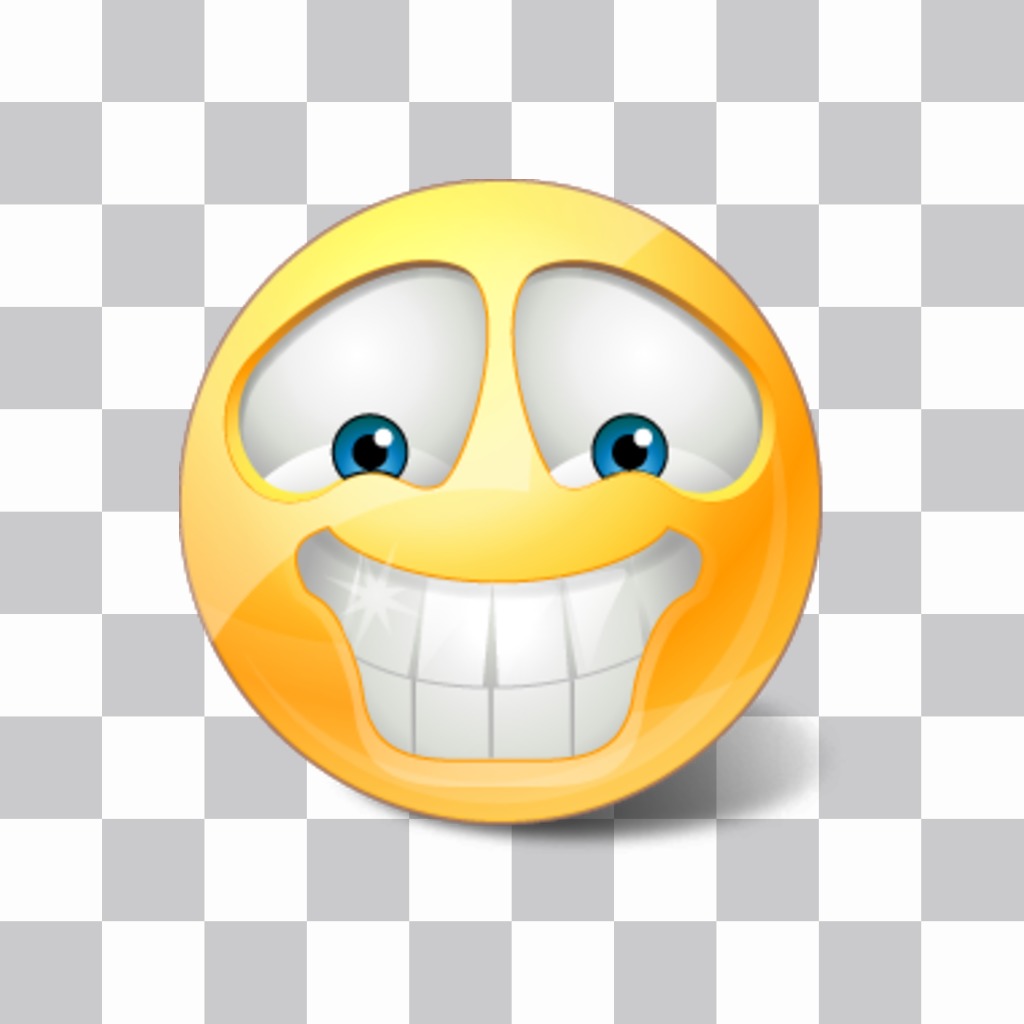 Emoticon do smiley com dentes brancos para suas fotos ..