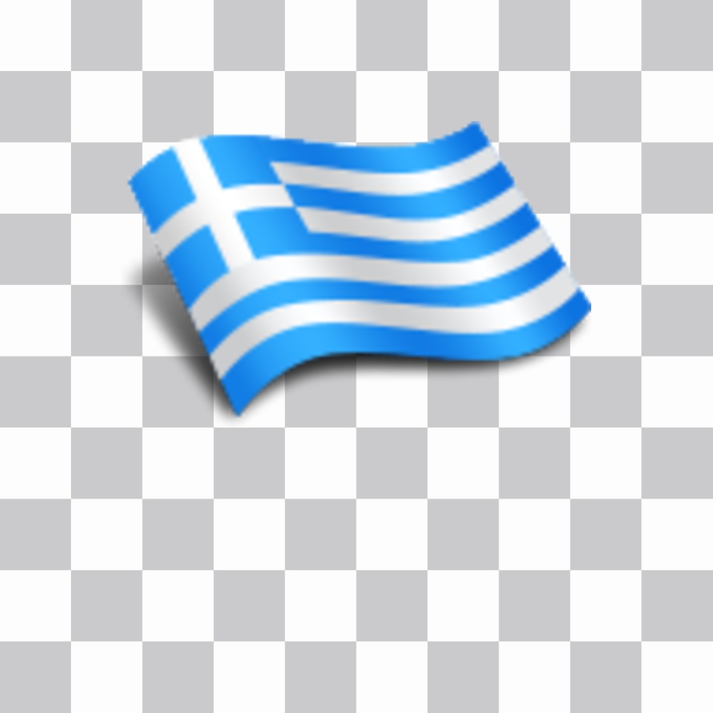 Grécia bandeira acenando para colocar suas fotos on-line com o nosso editor..