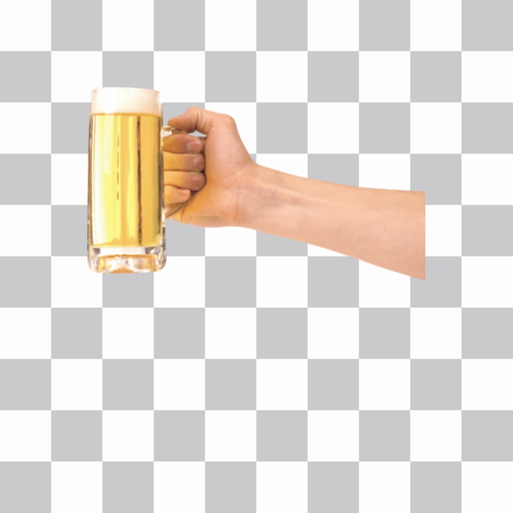 Coloque um jarro de cerveja em sua foto com este efeito de foto em linha ..