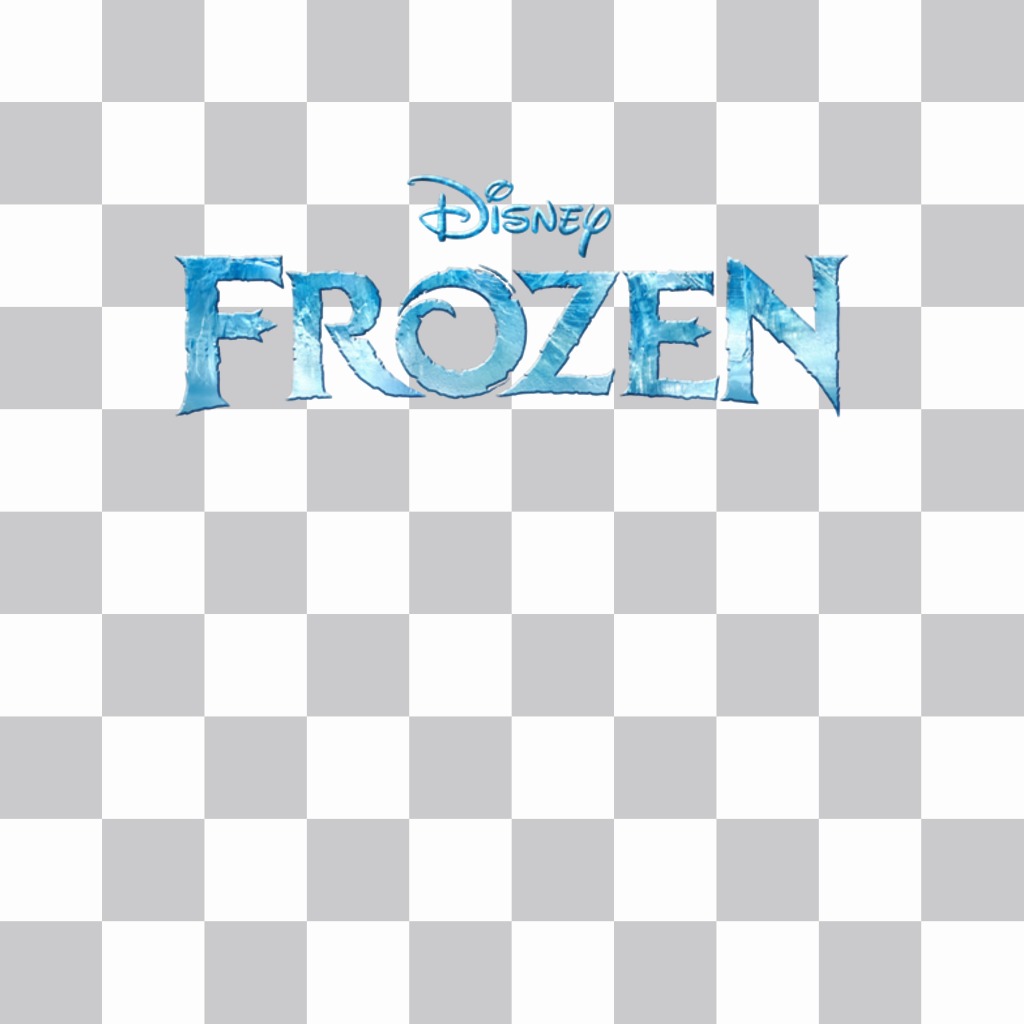Logotipo congelado Disney para colocar suas fotos online. ..