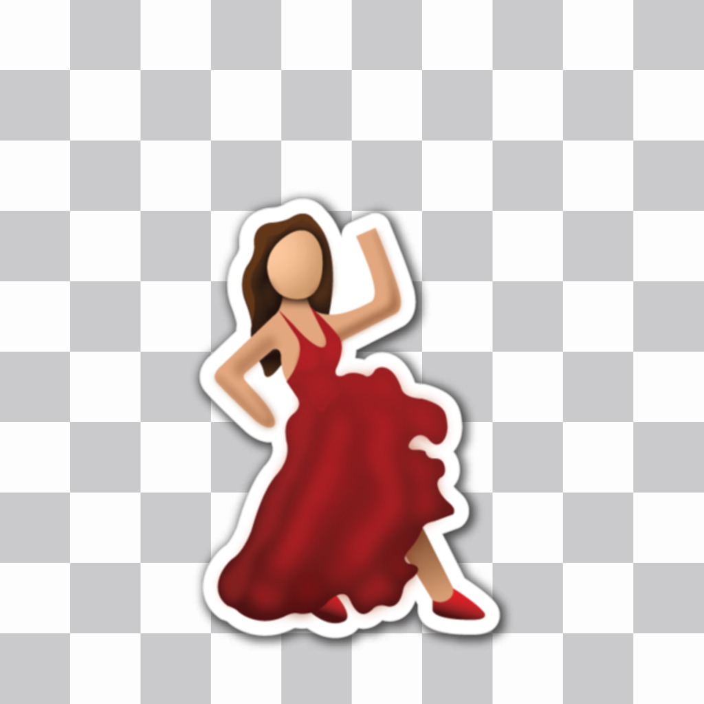 Emoticon de um flamenco dançando do whatsapp ..