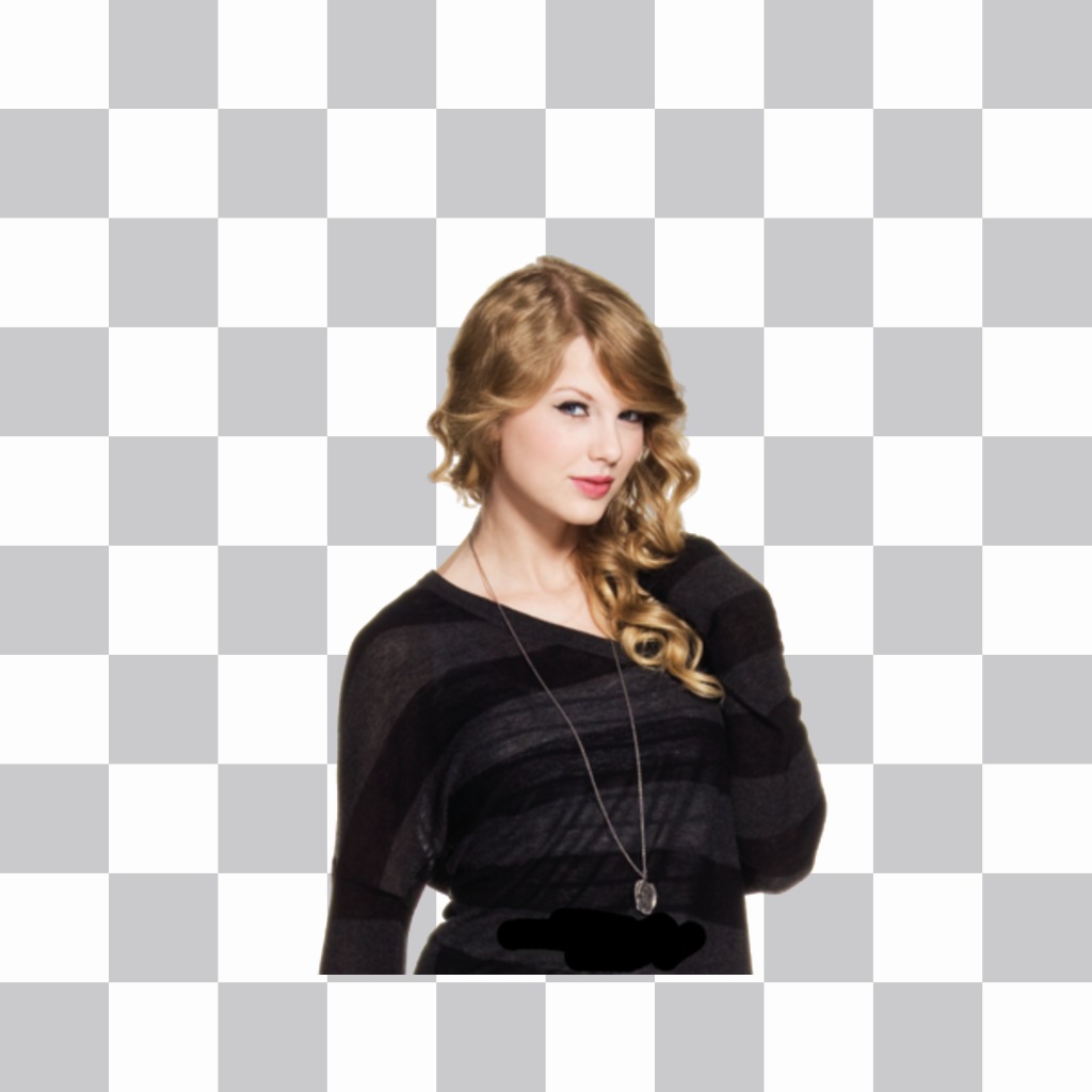 Coloque Taylor Swift em suas fotos com esta etiqueta livre ..