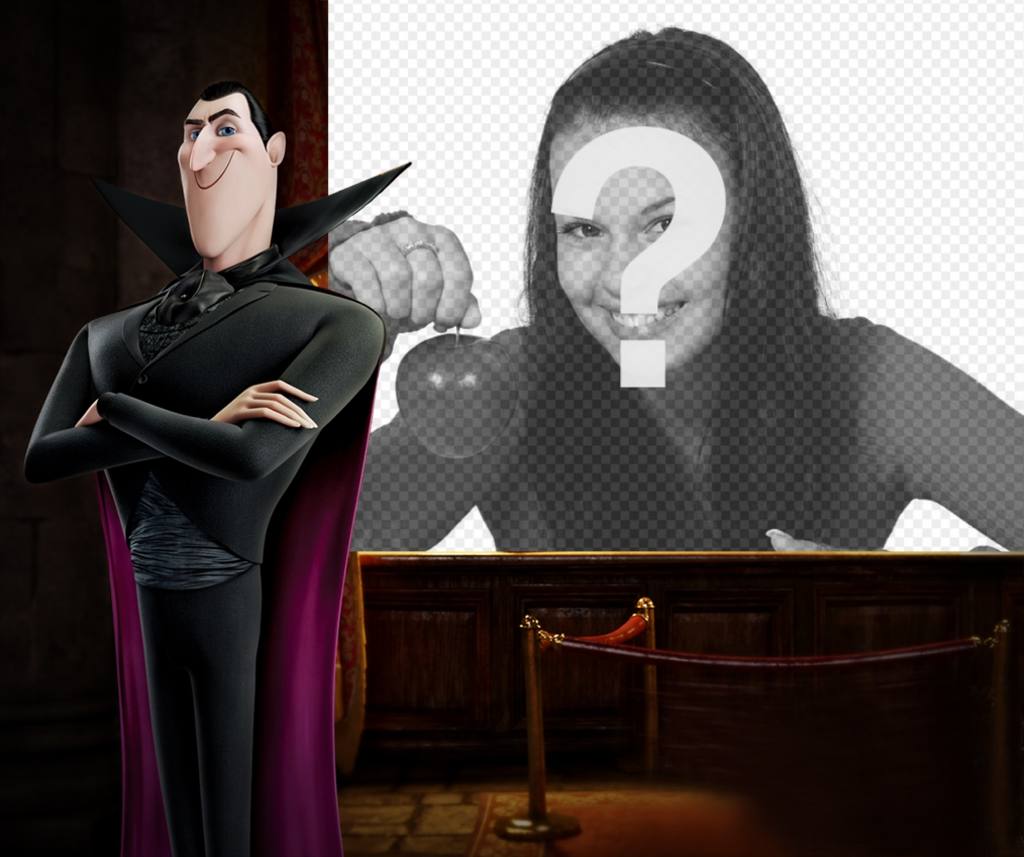 Foto efeito de Drácula Hotel Transylvania para fazer upload de sua foto. ..