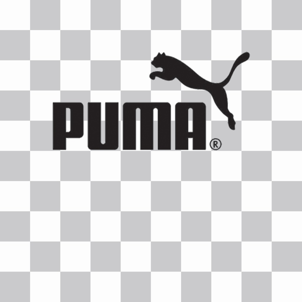 Puma logotipo etiqueta para pôr sobre suas fotos. ..
