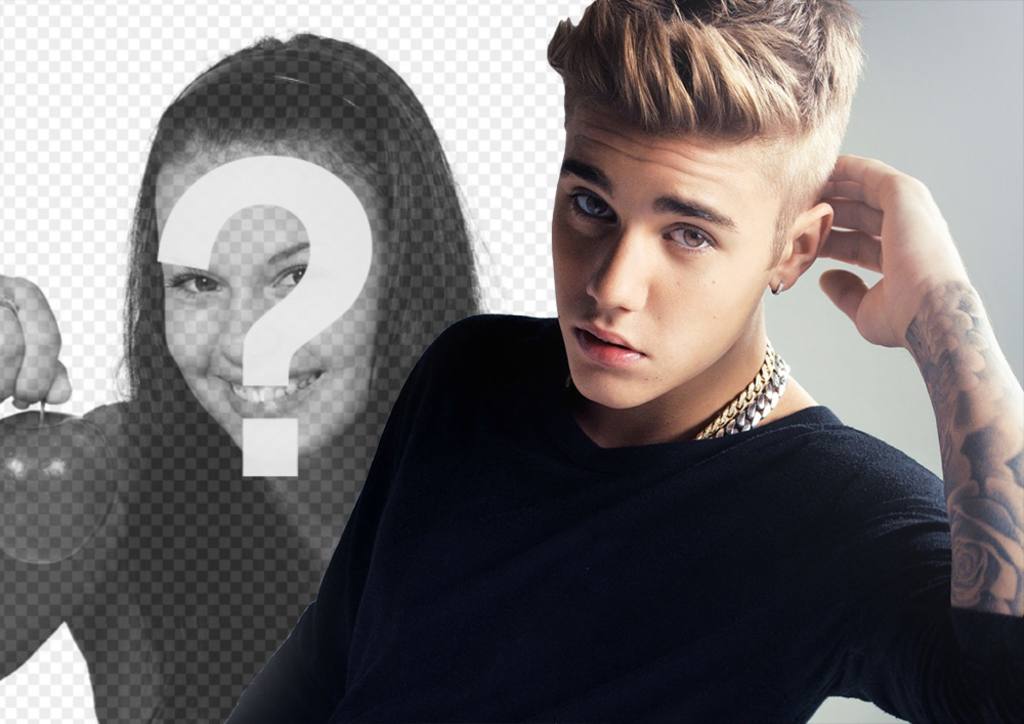 Envie sua foto ao lado de Justin Bieber. ..