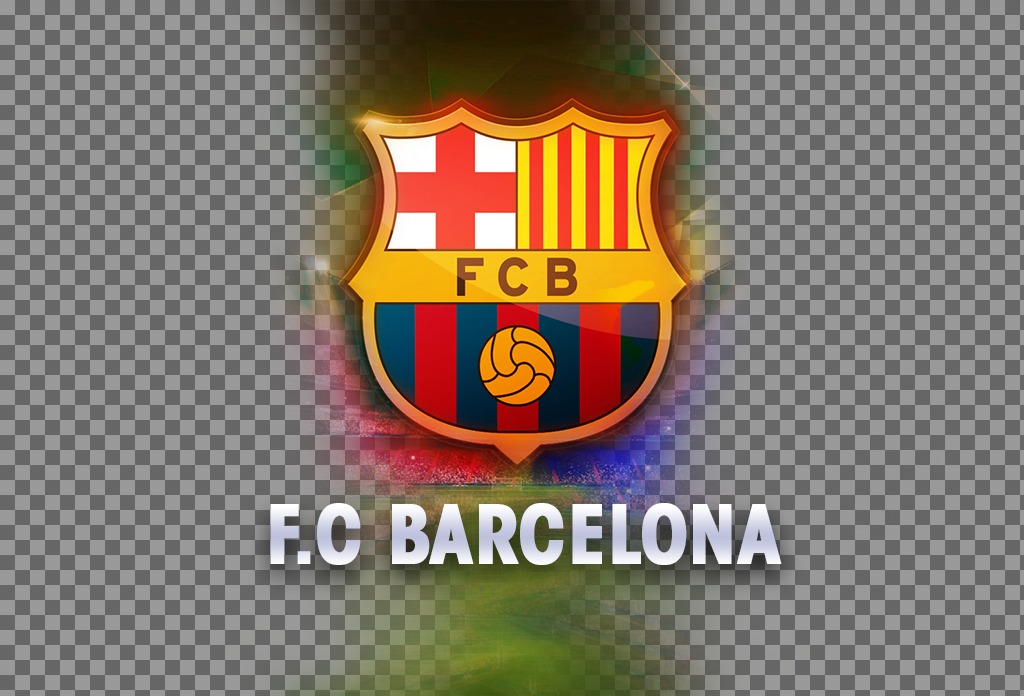 Adicione duas fotos para esta colagem em linha de FC Barcelona ..