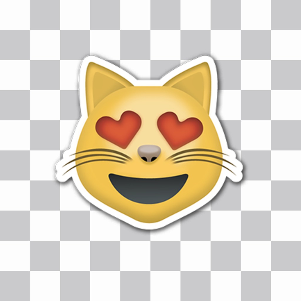 Cat sticker emoticon para suas fotos ..