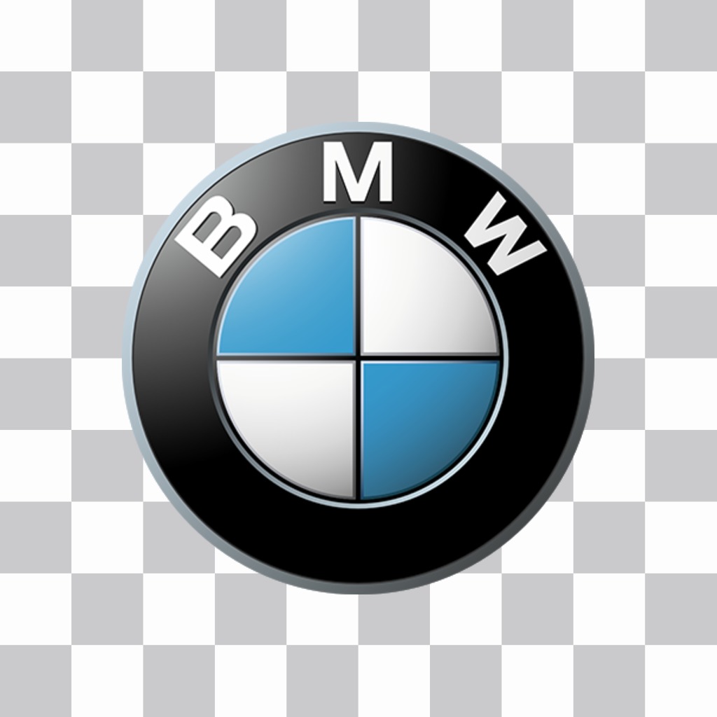 BMW logo etiqueta para suas fotos. ..