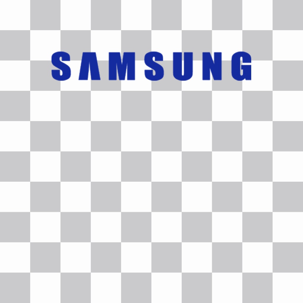 Etiqueta do logotipo da marca SAMSUNG para suas fotos ..
