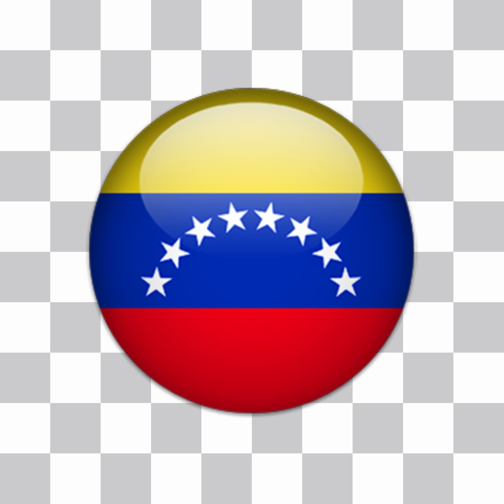 Etiqueta de uma folha com a bandeira de Venezuela para suas fotos ..
