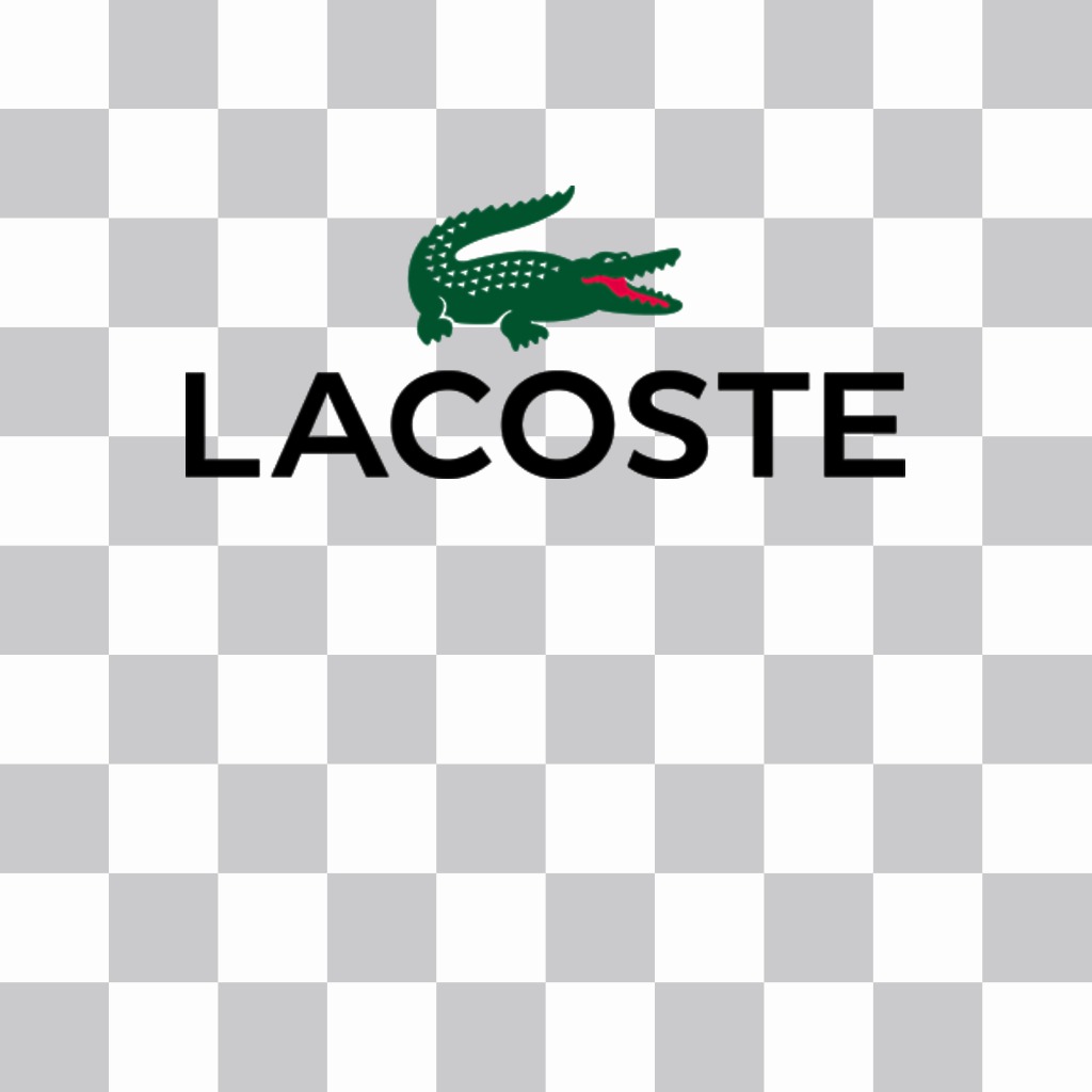 Etiqueta do logotipo da Lacoste para colocar em suas fotos ..