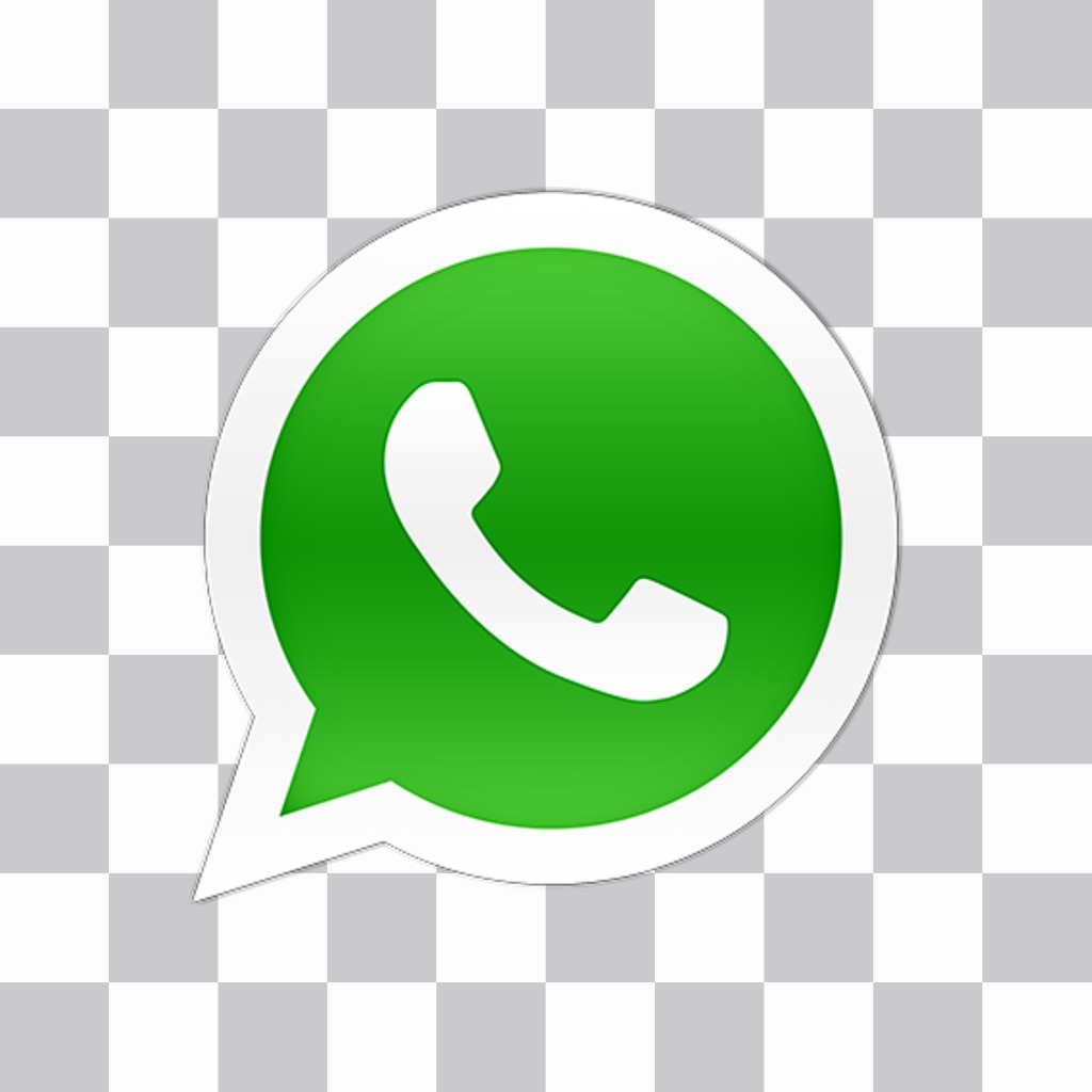 WhatsApp logotipo etiqueta para p r sobre suas fotos 