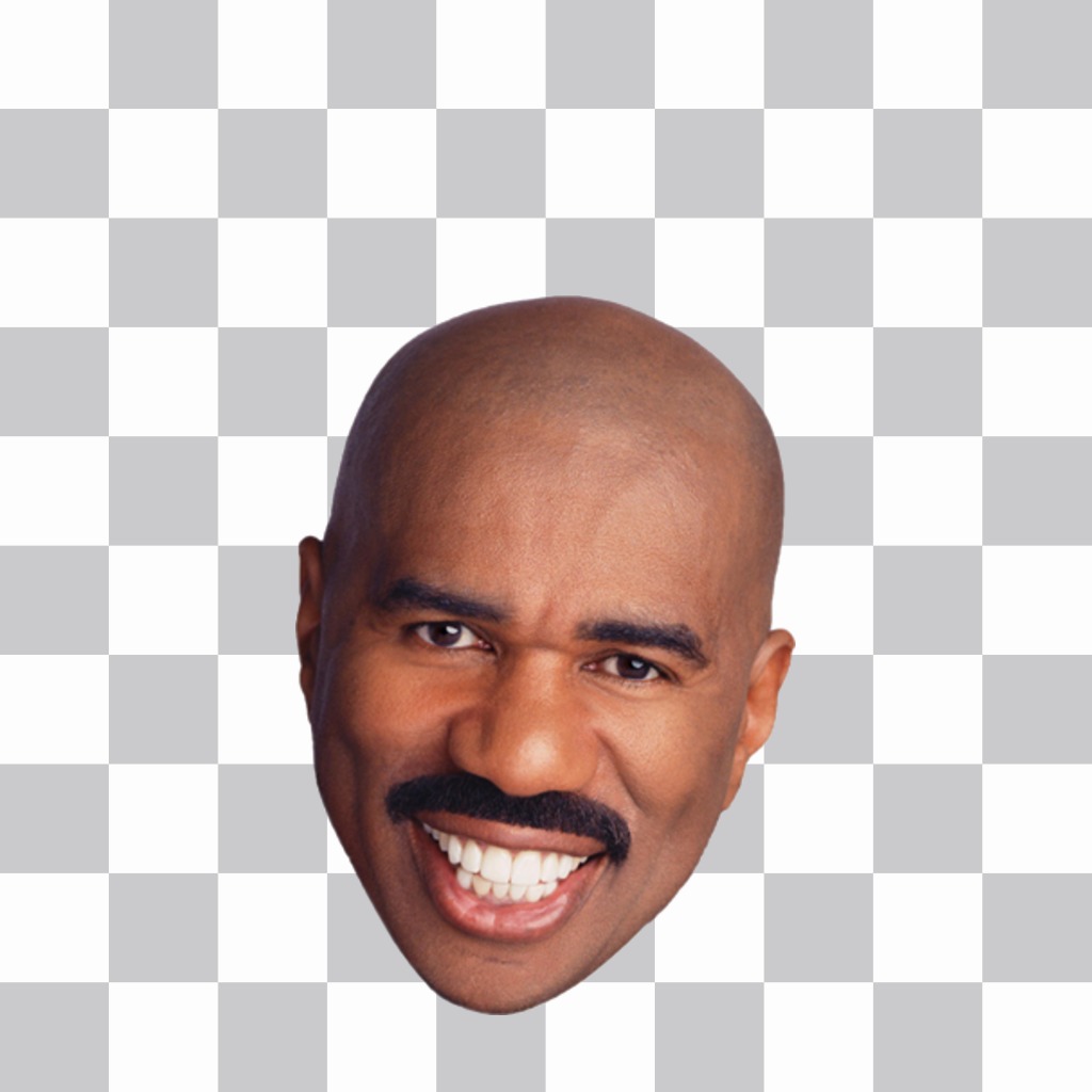 Etiqueta da cara Steve Harvey para colocar em suas fotos ..