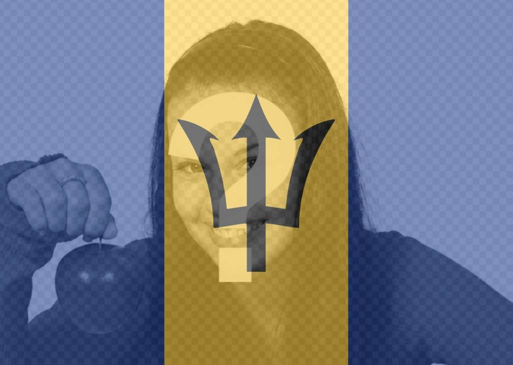 Bandeira de Barbados para colocar na sua foto de perfil ..