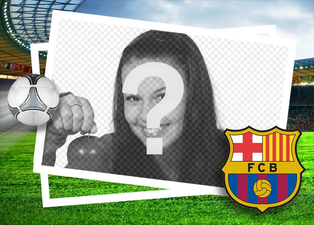 Efeito da foto do FC Barcelona para fazer upload de uma foto ..