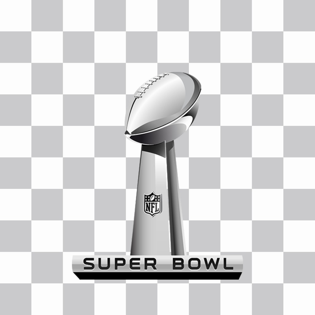 Super Bowl troféu para colocar em suas fotos favoritas livre ..